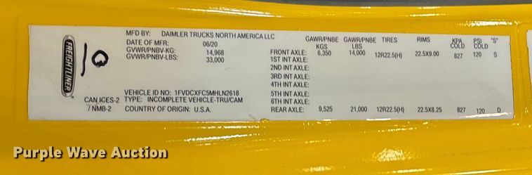 image for item FI1516 2021 Freightliner M2 bucket truck