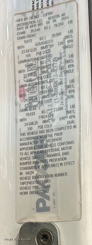 image for item FI1518 2025 Peterbilt 567 dump truck