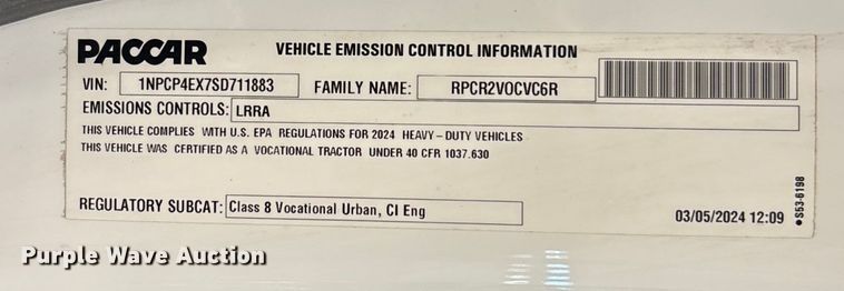 image for item FI1518 2025 Peterbilt 567 dump truck