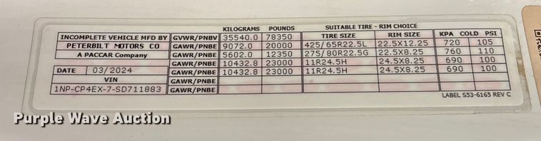 image for item FI1518 2025 Peterbilt 567 dump truck