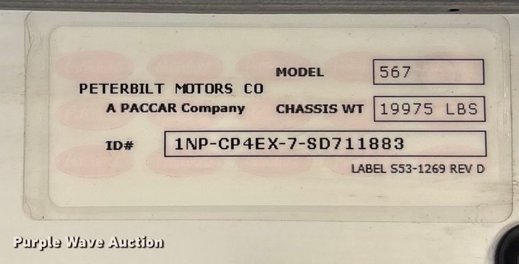 image for item FI1518 2025 Peterbilt 567 dump truck