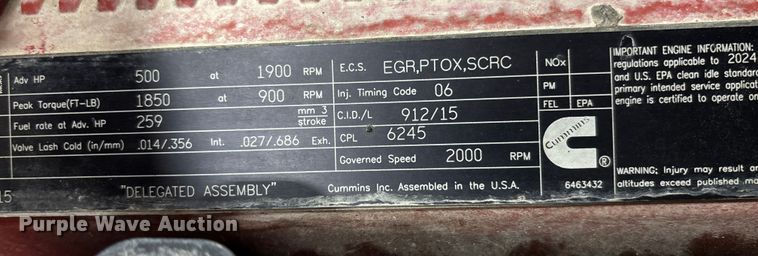 image for item FI1519 2025 Peterbilt 567 dump truck