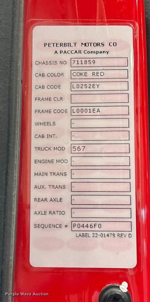 image for item FI1519 2025 Peterbilt 567 dump truck