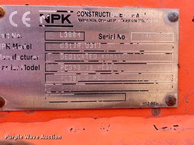 image for item FI2002 2015 NPK U-31JR hydraulic pulverizer