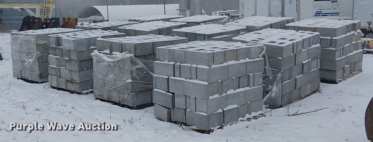 image for item FK0620 (12) pallets of cinder blocks