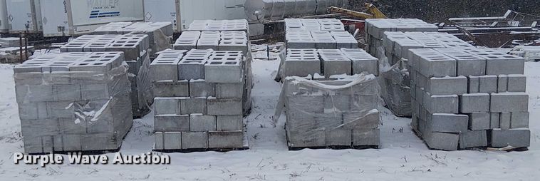 image for item FK0620 (12) pallets of cinder blocks