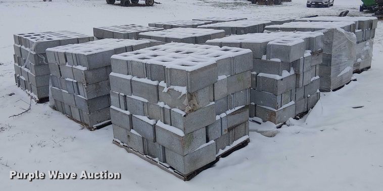 image for item FK0620 (12) pallets of cinder blocks