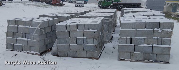 image for item FK0620 (12) pallets of cinder blocks