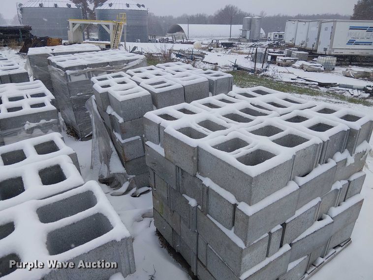 image for item FK0620 (12) pallets of cinder blocks