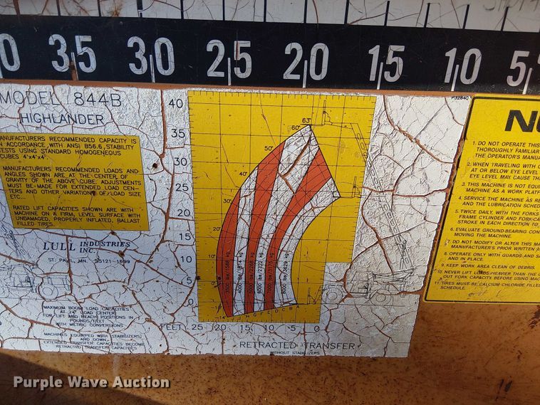 image for item FK0721 1995 Lull Highlander 844B telehandler