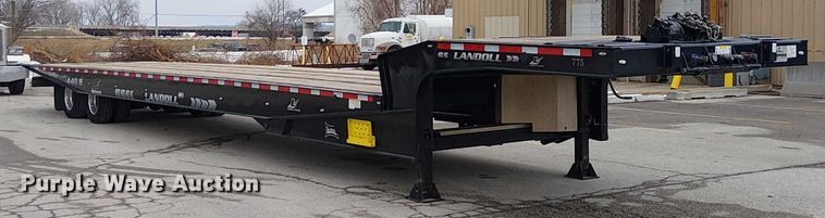 image for item FK0736 2019 Landoll 440B drop tilt deck equipment trailer