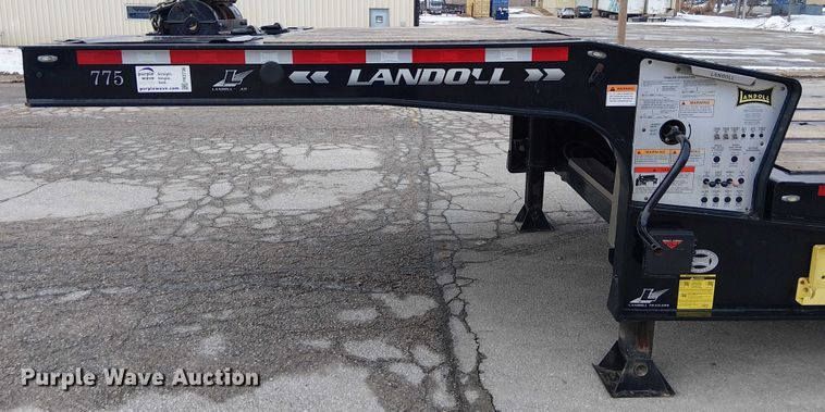 image for item FK0736 2019 Landoll 440B drop tilt deck equipment trailer