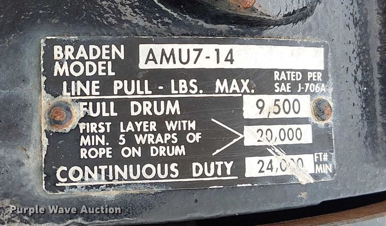 image for item FK0736 2019 Landoll 440B drop tilt deck equipment trailer