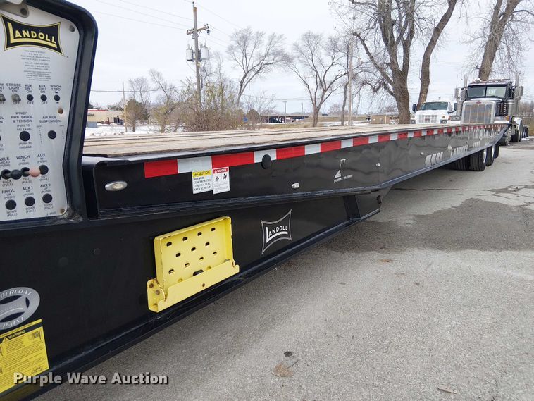 image for item FK0736 2019 Landoll 440B drop tilt deck equipment trailer