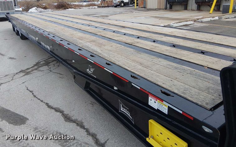 image for item FK0736 2019 Landoll 440B drop tilt deck equipment trailer