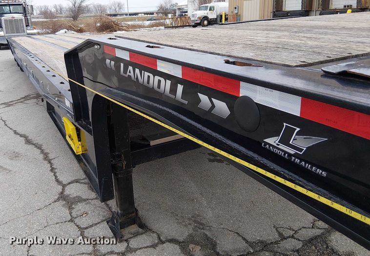 image for item FK0736 2019 Landoll 440B drop tilt deck equipment trailer