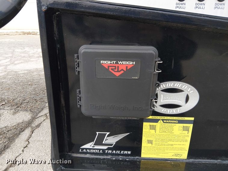 image for item FK0736 2019 Landoll 440B drop tilt deck equipment trailer