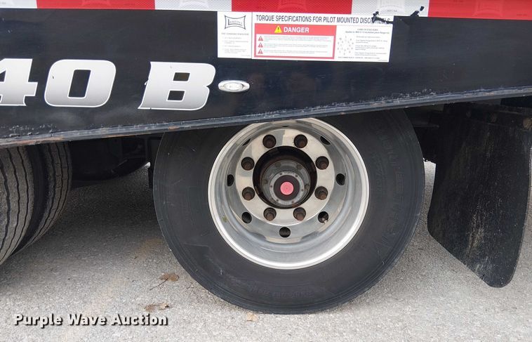 image for item FK0736 2019 Landoll 440B drop tilt deck equipment trailer