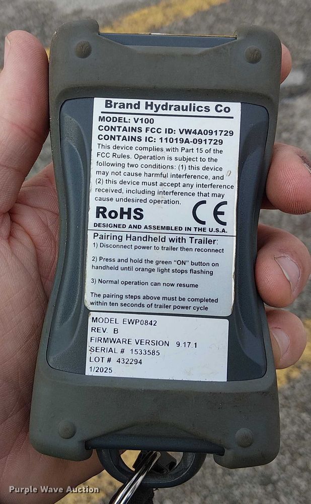 image for item FK0736 2019 Landoll 440B drop tilt deck equipment trailer