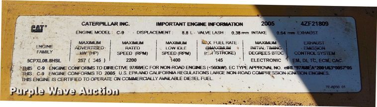 image for item FK0755 2006 Caterpillar 330C excavator