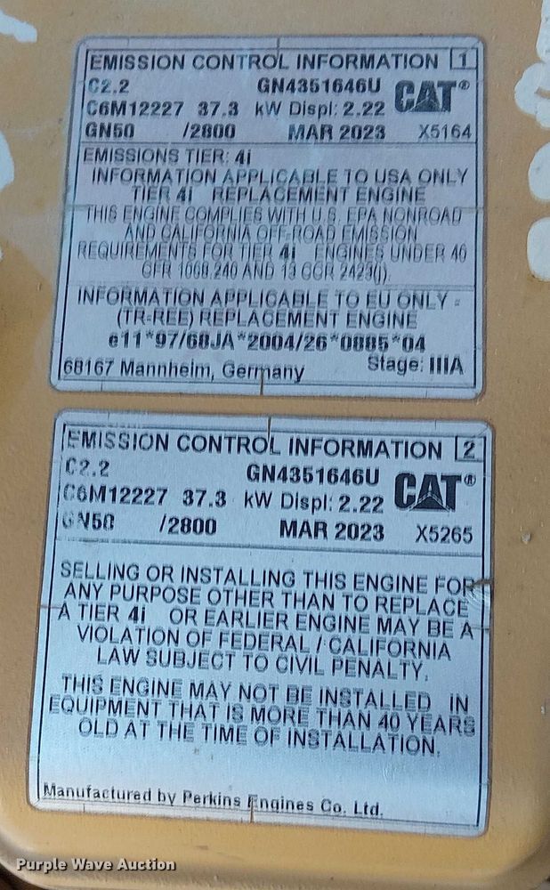 image for item FK0756 2006 Caterpillar CB-335E combination roller