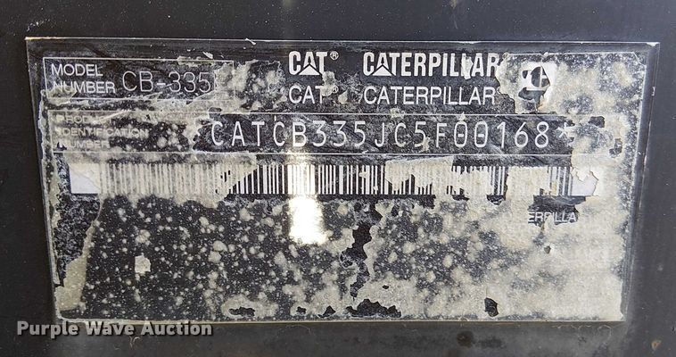 image for item FK0756 2006 Caterpillar CB-335E combination roller