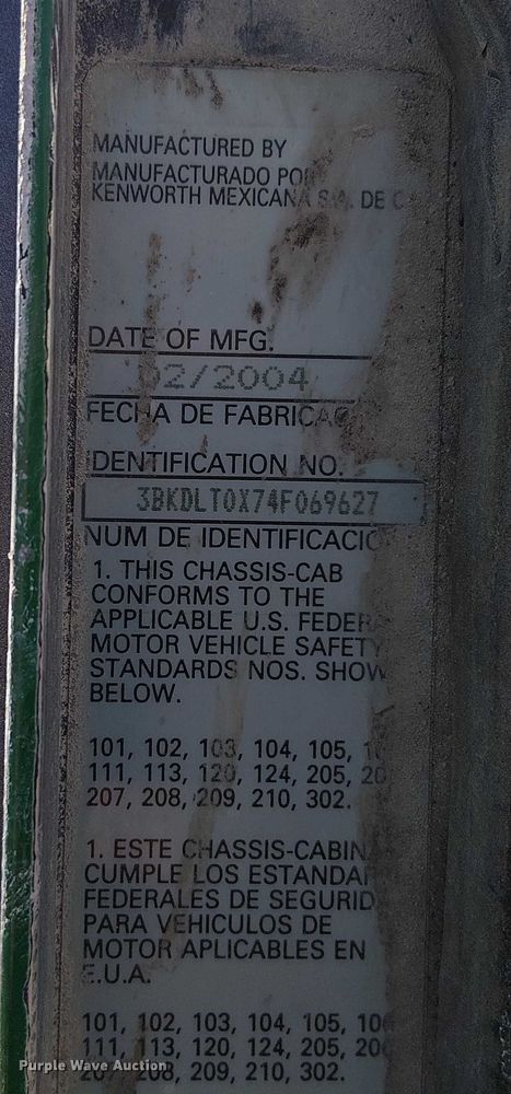 image for item FK0768 2004 Kenworth T800 ready mix truck