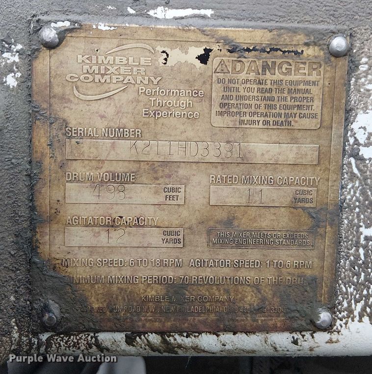 image for item FK0771 2005 International 7700 ready mix truck