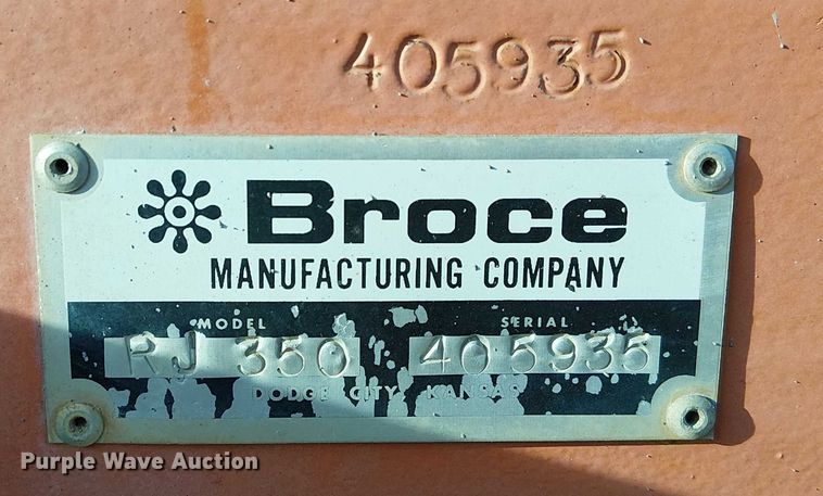 image for item FK0831 2007 Broce RJ 350 broom