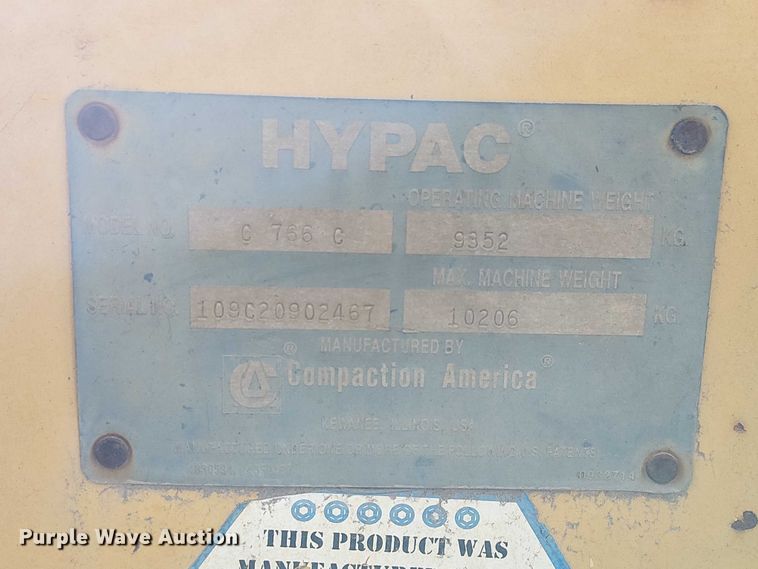 image for item FK0832 Hypac C766C double drum vibratory roller