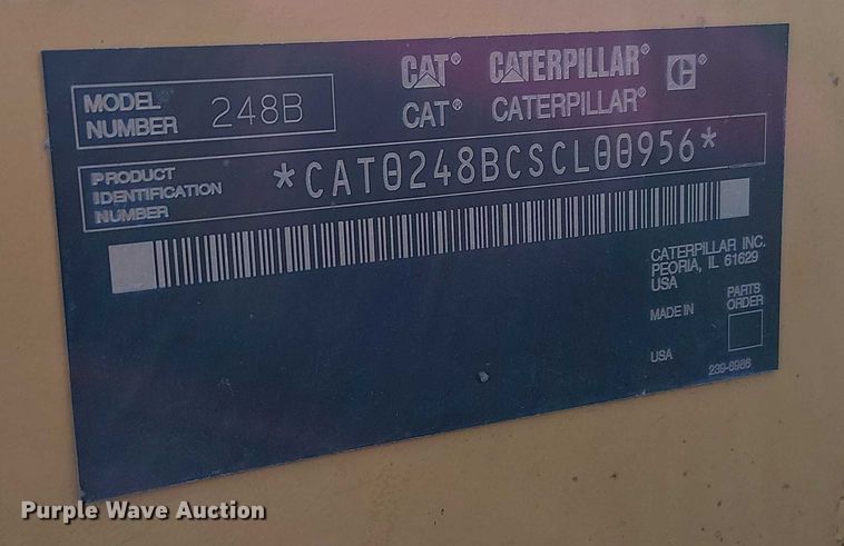 image for item FK0841 2005 Caterpillar 248B skid steer loader