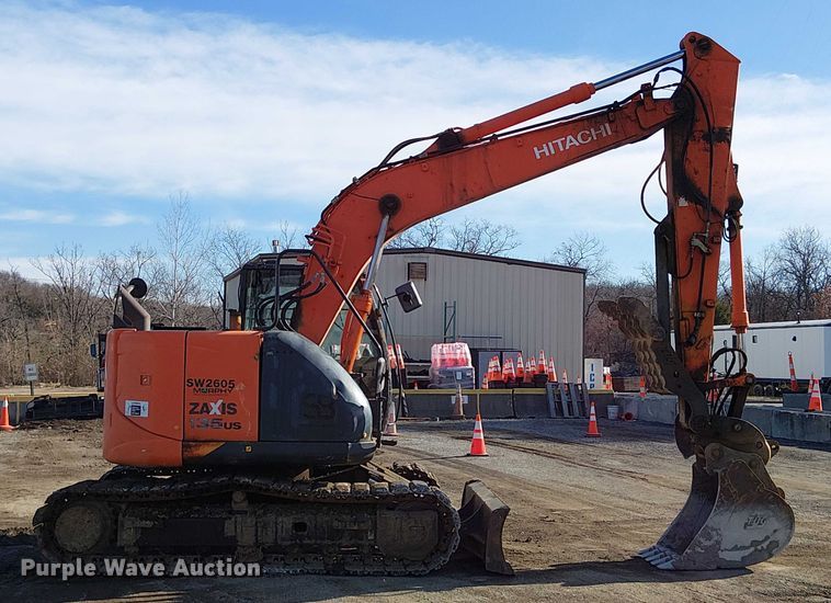 image for item FK0844 2014 Hitachi ZX135US-5N mini excavator