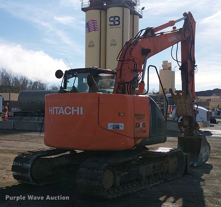 image for item FK0844 2014 Hitachi ZX135US-5N mini excavator