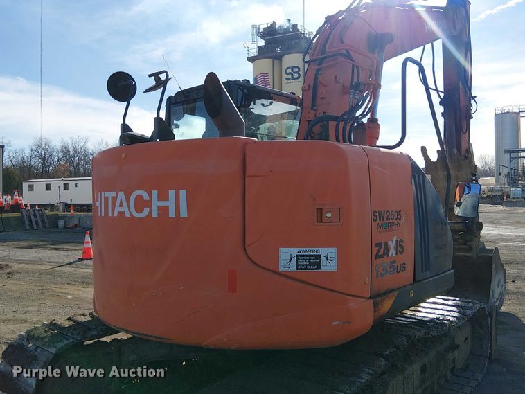 image for item FK0844 2014 Hitachi ZX135US-5N mini excavator