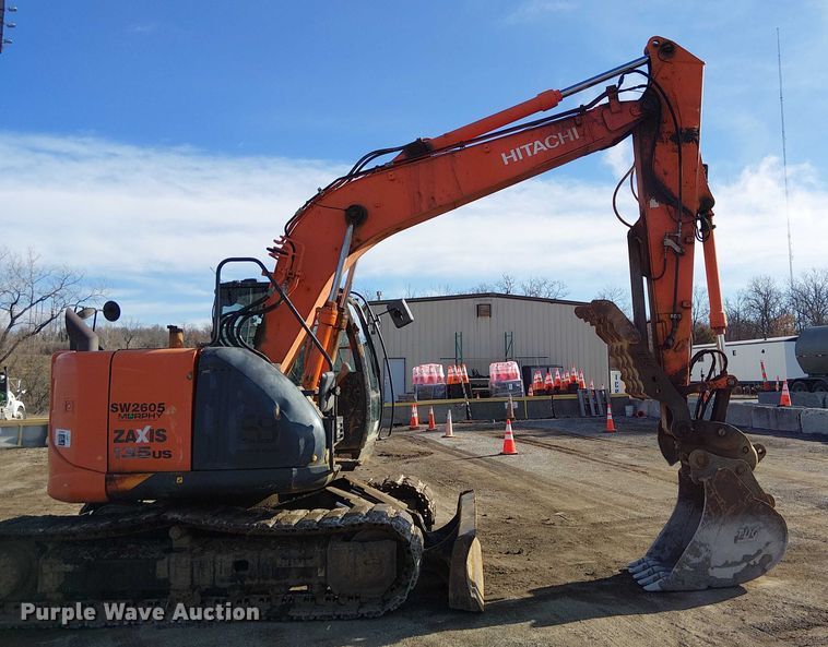 image for item FK0844 2014 Hitachi ZX135US-5N mini excavator