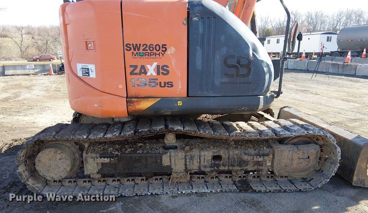 image for item FK0844 2014 Hitachi ZX135US-5N mini excavator