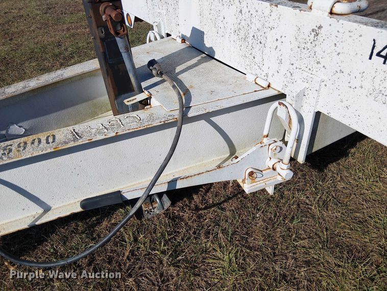 image for item FK0859 1997 Towmaster T-20T tilt deck equipment trailer