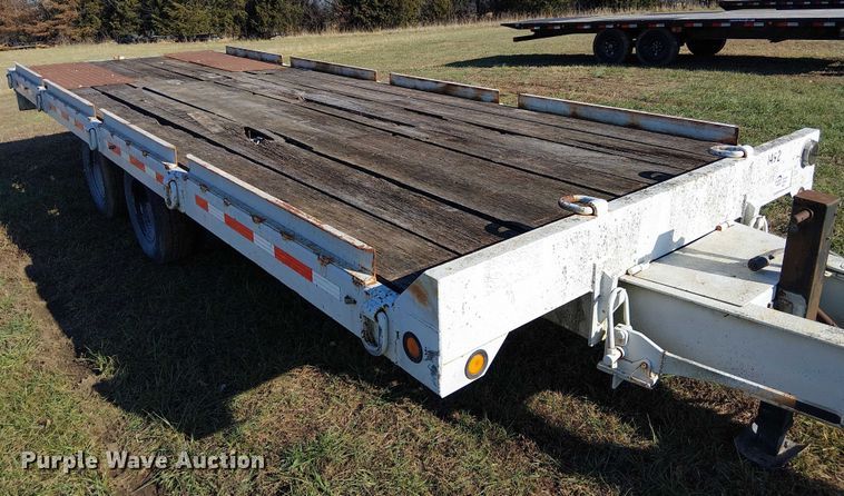 image for item FK0859 1997 Towmaster T-20T tilt deck equipment trailer