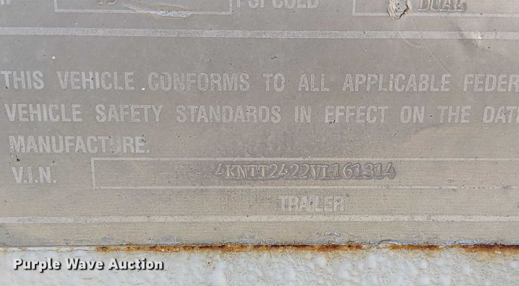 image for item FK0859 1997 Towmaster T-20T tilt deck equipment trailer