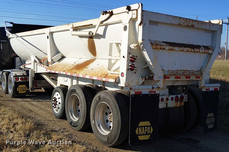 image for item FK0860 2021 Construction Trailer Specialists HRD 28 QF TRI end dump trailer