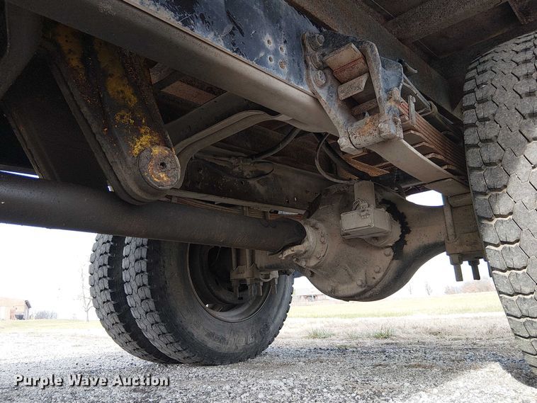 image for item FK0871 1998 Ford F800 dump flatbed truck