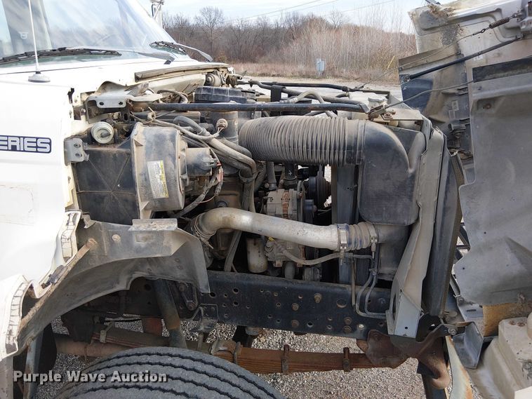 image for item FK0871 1998 Ford F800 dump flatbed truck