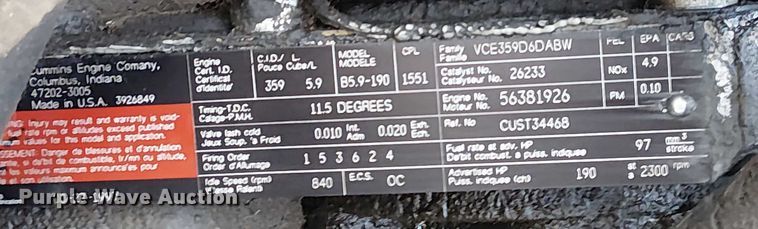 image for item FK0871 1998 Ford F800 dump flatbed truck