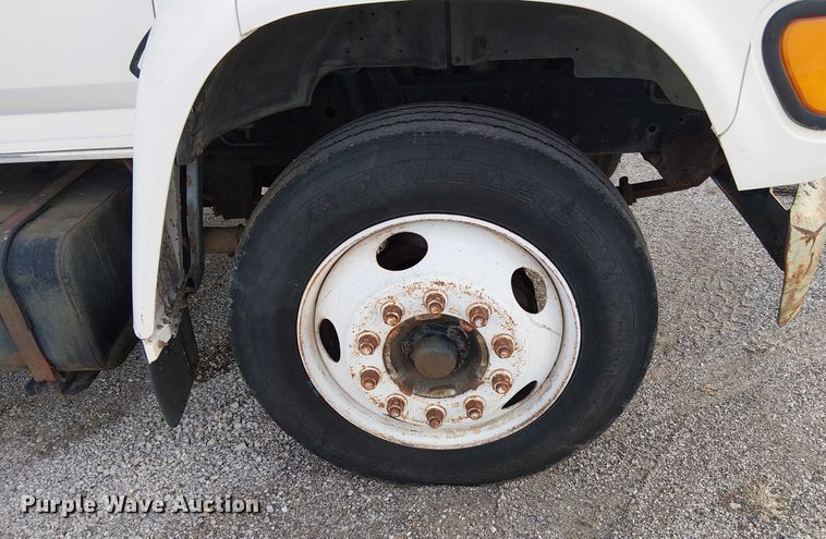 image for item FK0871 1998 Ford F800 dump flatbed truck