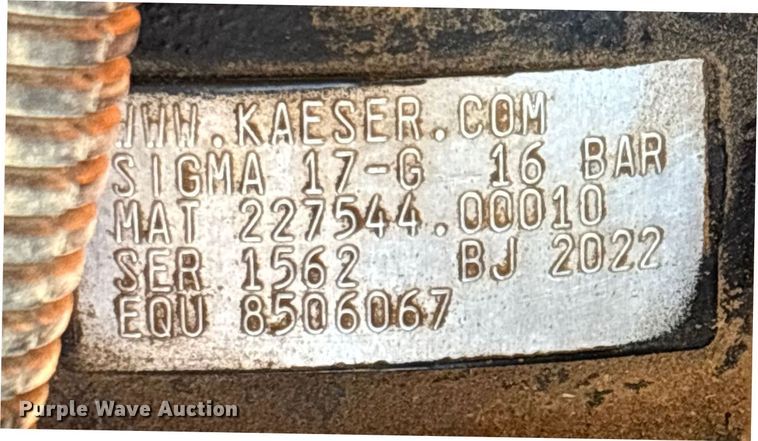 image for item FK2512 2022 Kaeser Mobilair M55 air compressor