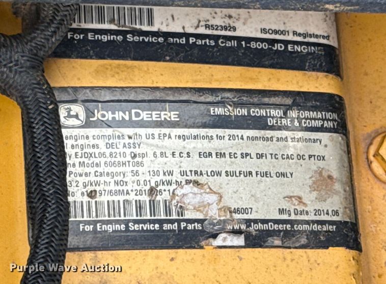 image for item HI9386 2014 John Deere 210G LC excavator