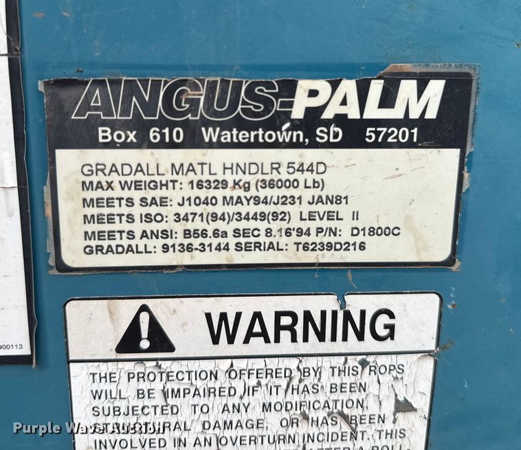 image for item HI9388 2004 Gradall 544D-10 telehandler