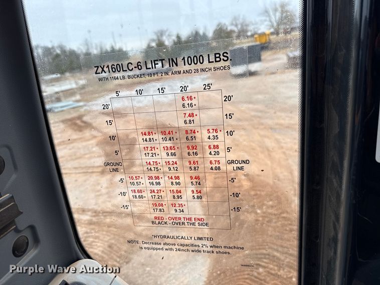 image for item HI9390 2021 Hitachi ZX160LC-6N excavator