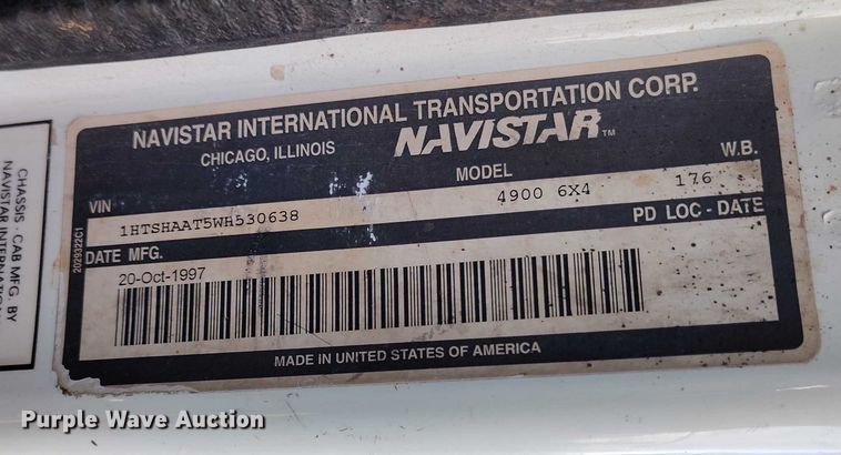 image for item IH9363 1998 International 4900 dump truck