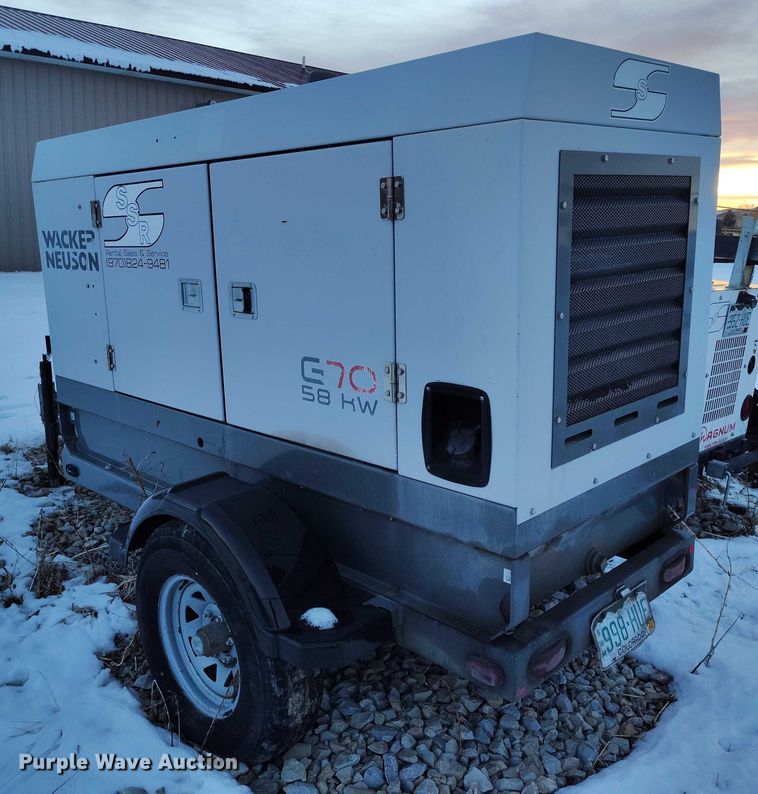 image for item IH9382 2010 Wacker Neuson G70 generator